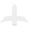 Ekena Millwork Bellingham Architectural Grade PVC Gable Bracket, 36"W x 24"H x 2"D x 6"F, 16/12 Pitch GBP036X24X0206BEL00 - alternate 2